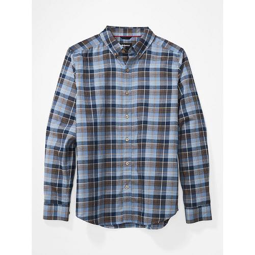 Marmot Harkins Clothes - Mens Shirts Blue CA7253180 Canada